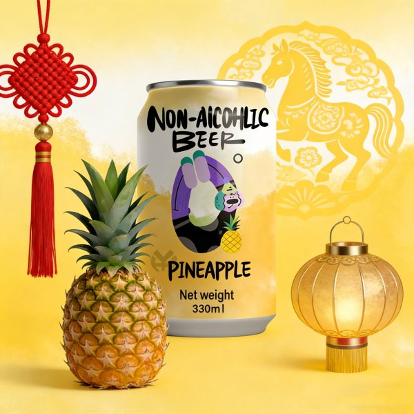 Pineapple Flavored Non-alcoholic Beer (1701)