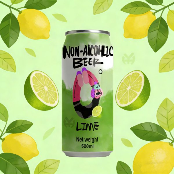 Lime Flavored Non-alcoholic Beer (1747)