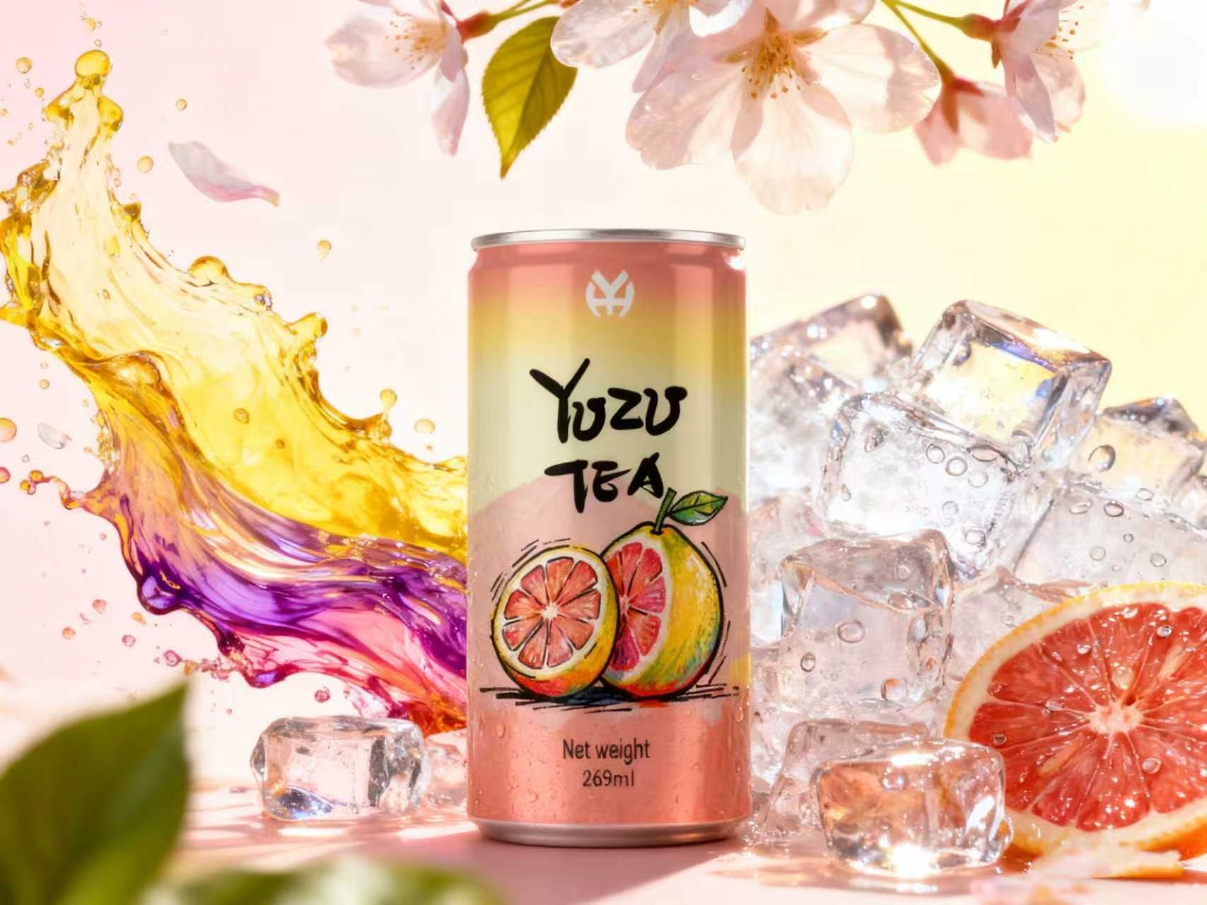 Cold Brew Pomelo Green Tea 269ml Supply | Aseptic Canned Beverage for ...