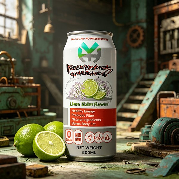  Lime Elderflower Prebiotic Sparkling Water (2903)