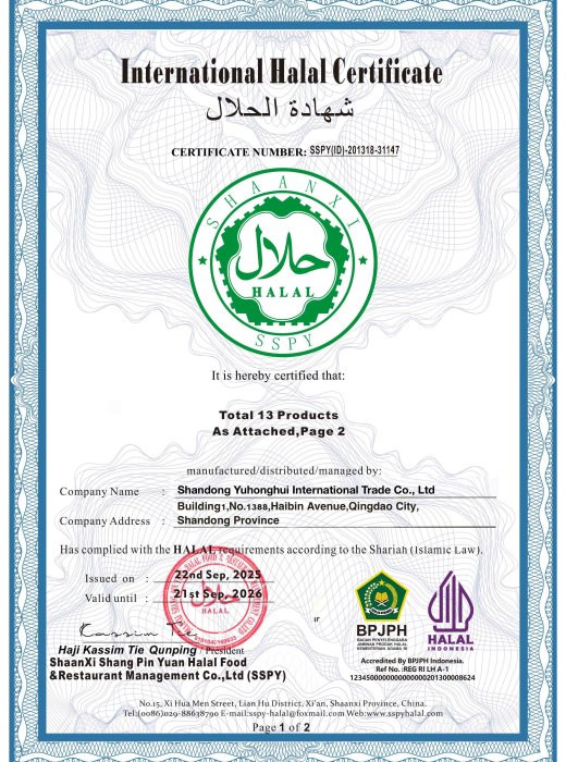 Halal Certificate