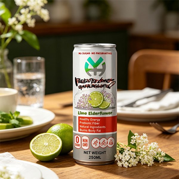 Slim 250 Lime Elderflower Prebiotic Sparkling Water (2963)