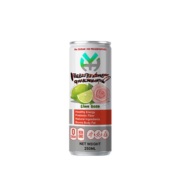 Slim 250 Lime Rose Prebiotic Sparkling Water