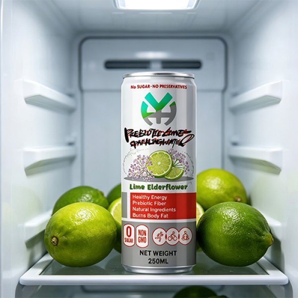Slim 250 Lime Elderflower Prebiotic Sparkling Water (2962)