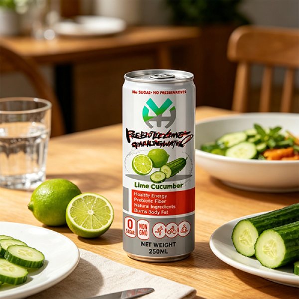 Slim 250 Lime Cucumber Prebiotic Sparkling Water (2978)