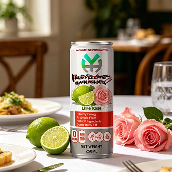 Slim 250 Lime Rose Prebiotic Sparkling Water (2976)