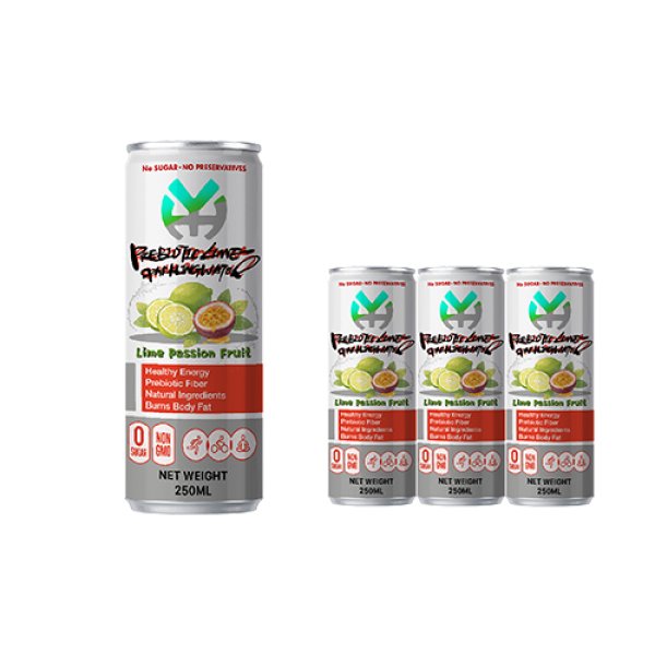 Slim 250 Lime Passion Fruit Prebiotic Sparkling Water (2984)