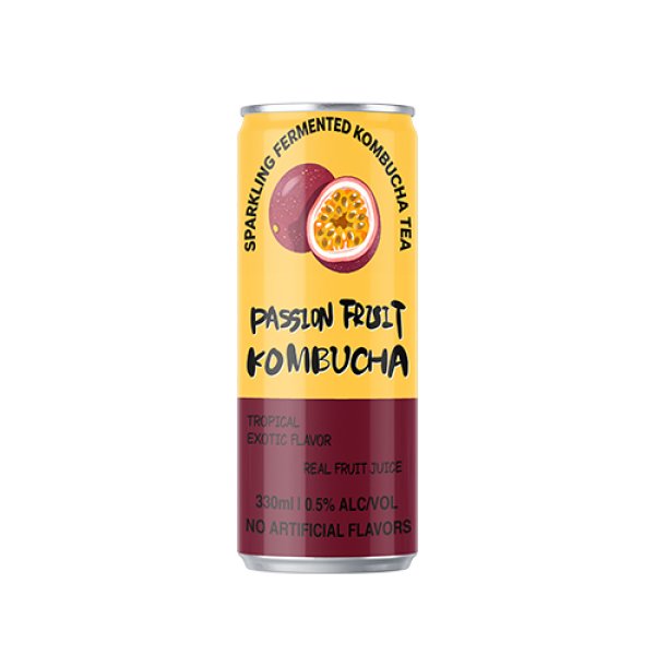 Sleek330 Passion Fruit Sparkling Kombucha (3054)