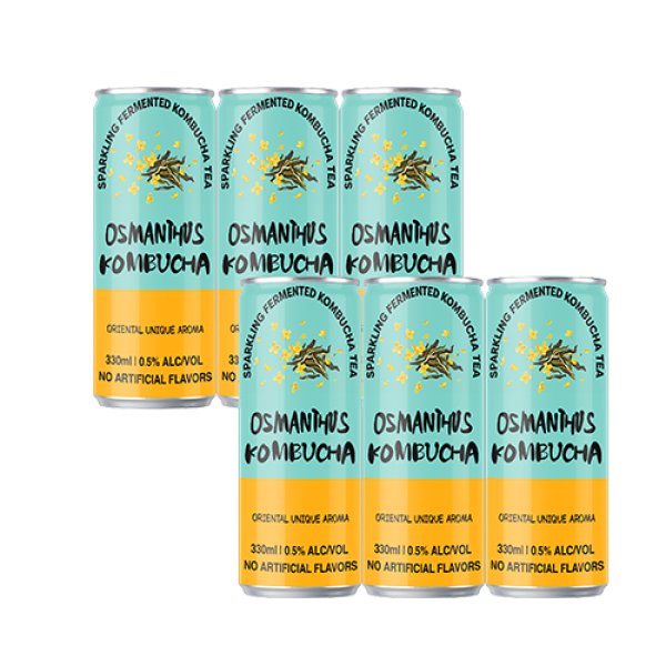 Sleek330 Osmanthus Sparkling Fermented Kombucha (3043)