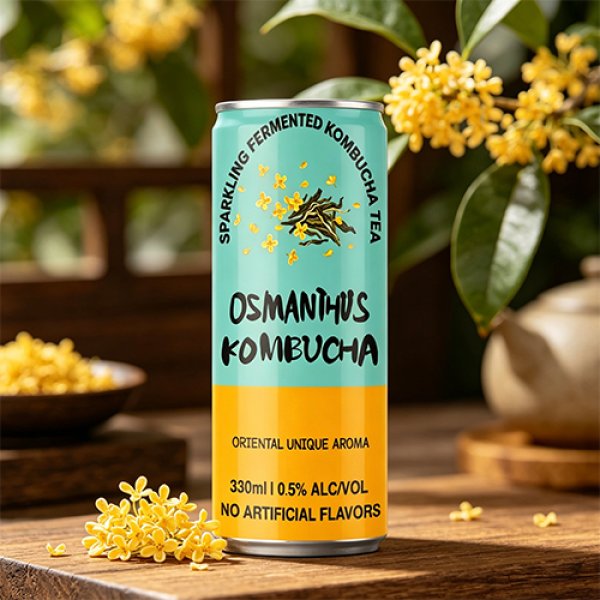 Sleek330 Osmanthus Sparkling Fermented Kombucha (3042)