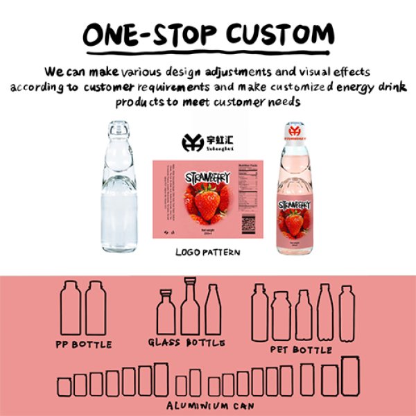 Strawberry Flavor Marble Soda (3102)