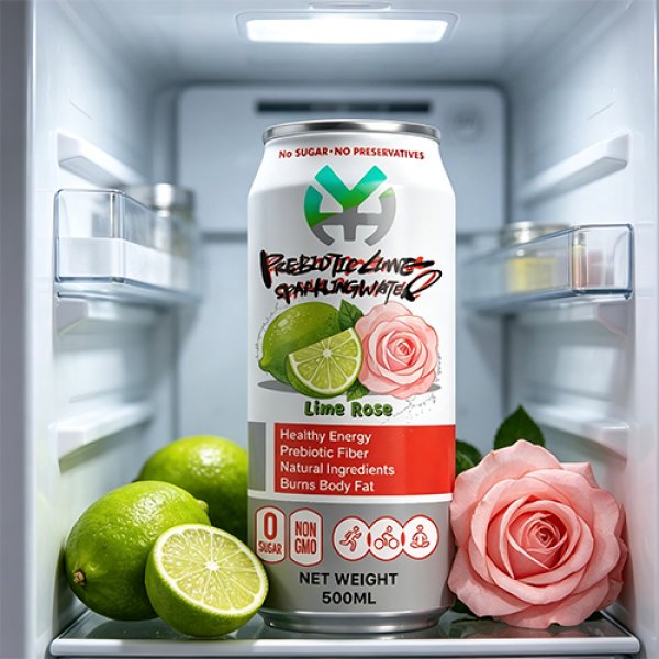 standard 500 Lime Rose Prebiotic Sparkling Water (3133)