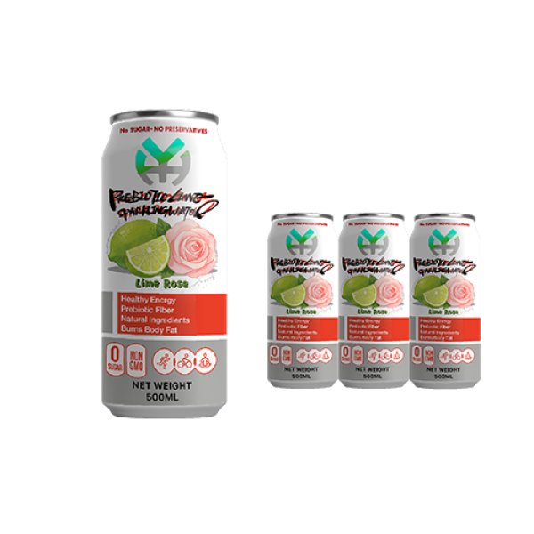 standard 500 Lime Rose Prebiotic Sparkling Water (3131)