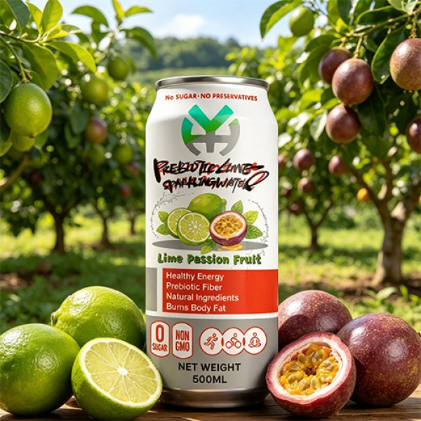 Standard 500 Lime Passion Fruit Prebiotic Sparkling Water (3149)