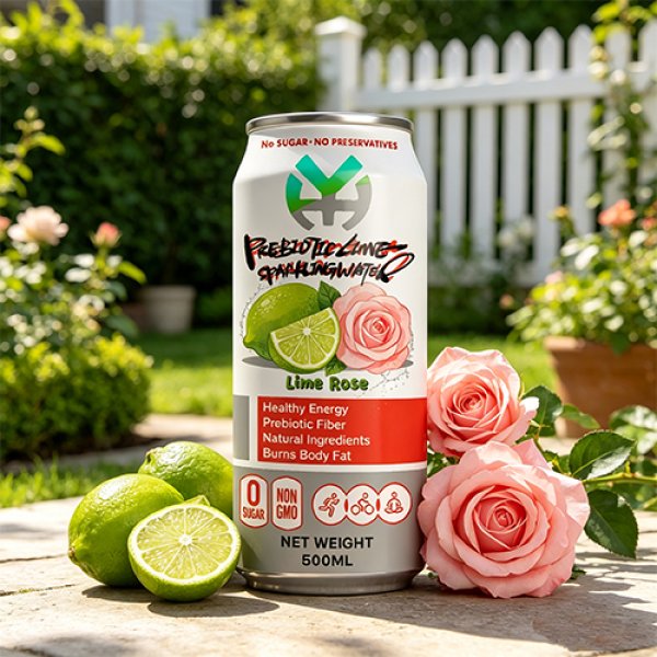 standard 500 Lime Rose Prebiotic Sparkling Water (3137)