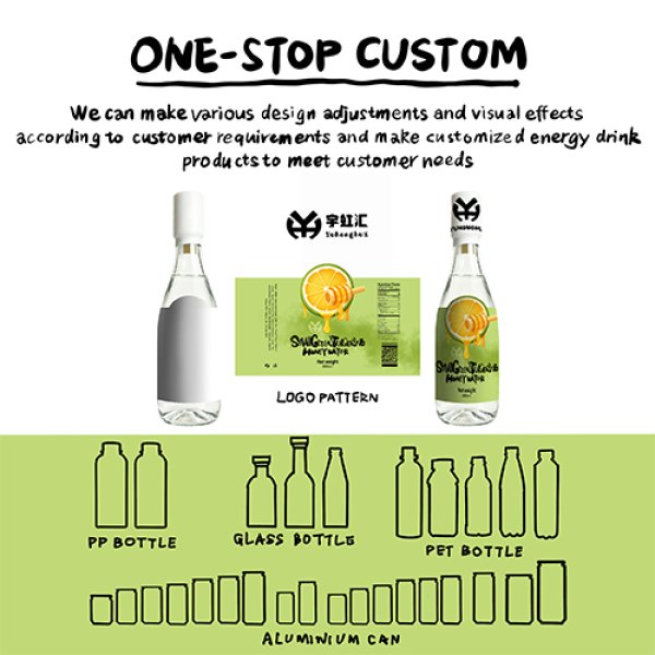 500ml PET Separate Green Tangerine Flavored Honey Water (3234)