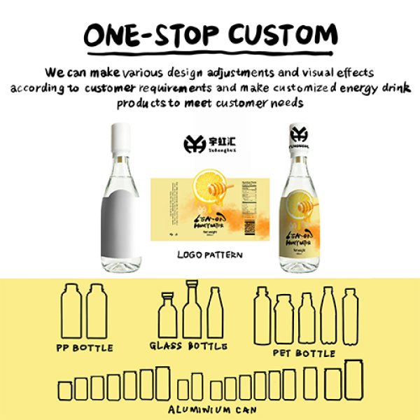 500ml PET Separate Lemon Flavored Honey Water (3254)