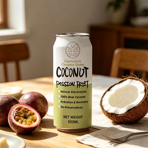 Standard 500 Coconut  Passion Fruit Electrolyte Coconut Water (3230)