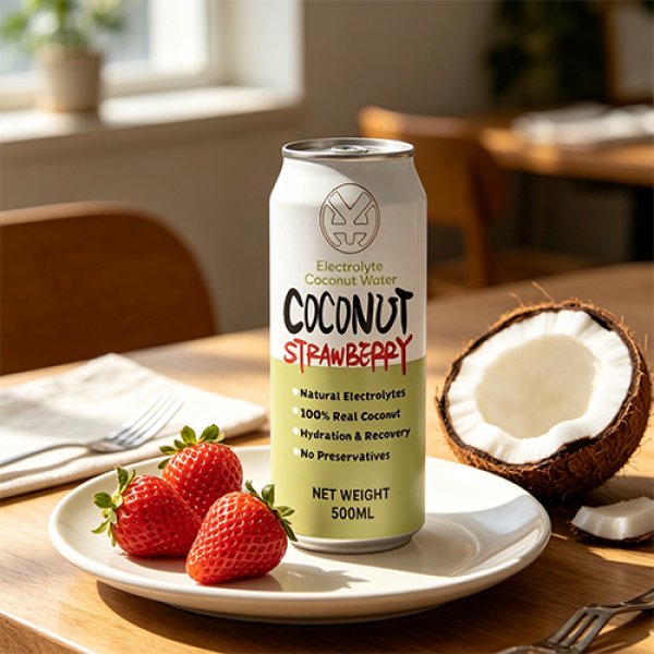 Standard 500 Coconut Strawberry Electrolyte Coconut Water (3220)