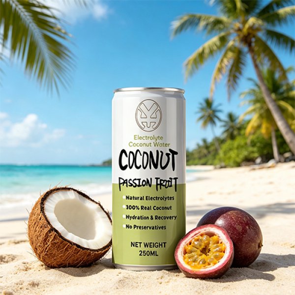 Slim 250 Coconut  Passion Fruit Electrolyte Coconut Water (3201)