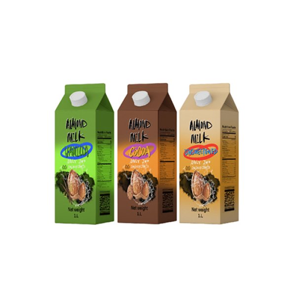1L Gable Top Carton Vanilla Flavor Almond Milk (3358)
