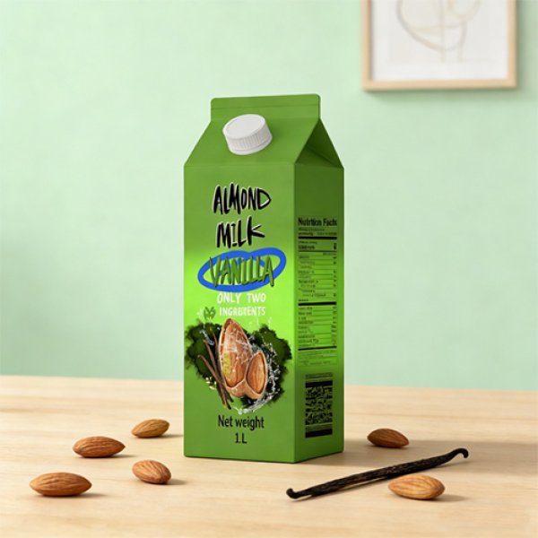1L Gable Top Carton Vanilla Flavor Almond Milk (3355)