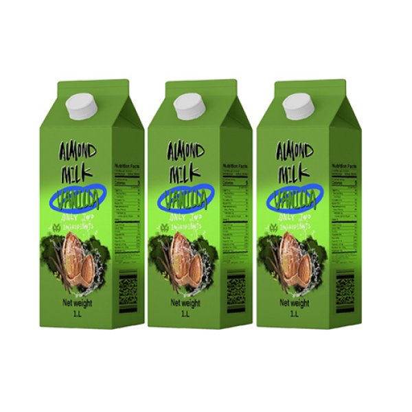 1L Gable Top Carton Vanilla Flavor Almond Milk (3352)