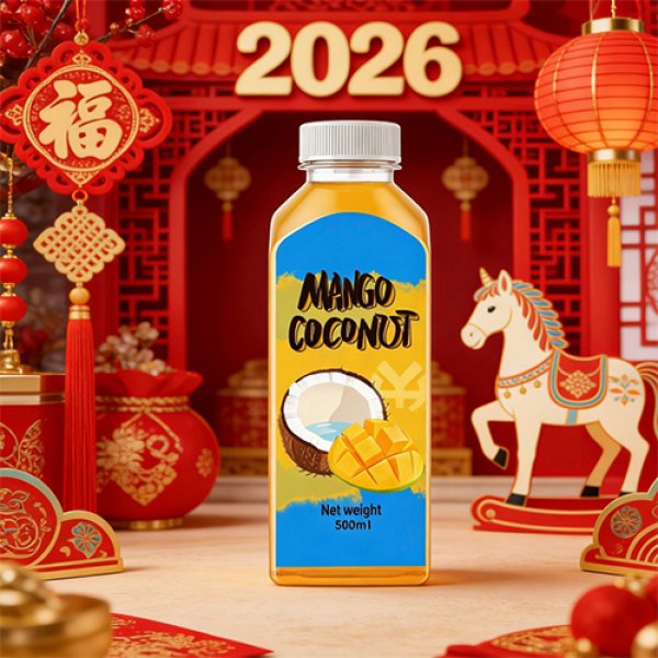 500ml PET Bottle Mango Coconut Blended Fruit Juice (3462)
