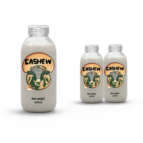 500ml Glass Bottle Cashew Milk (3401)