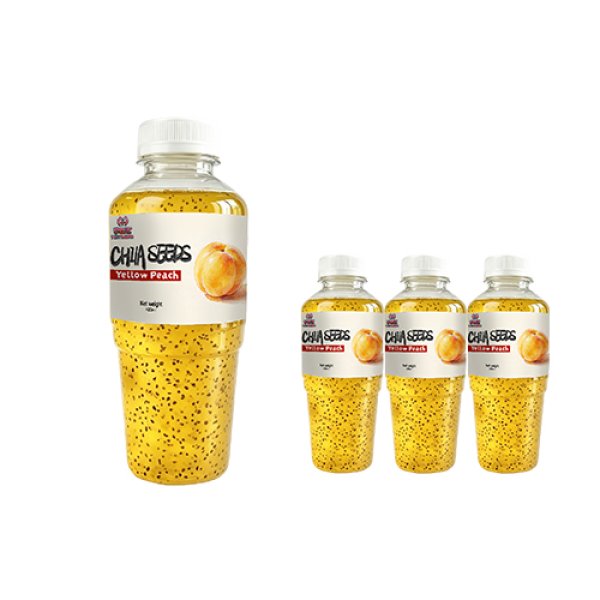 420ml PET Yellow Peach Chia Seed Juice (3285)