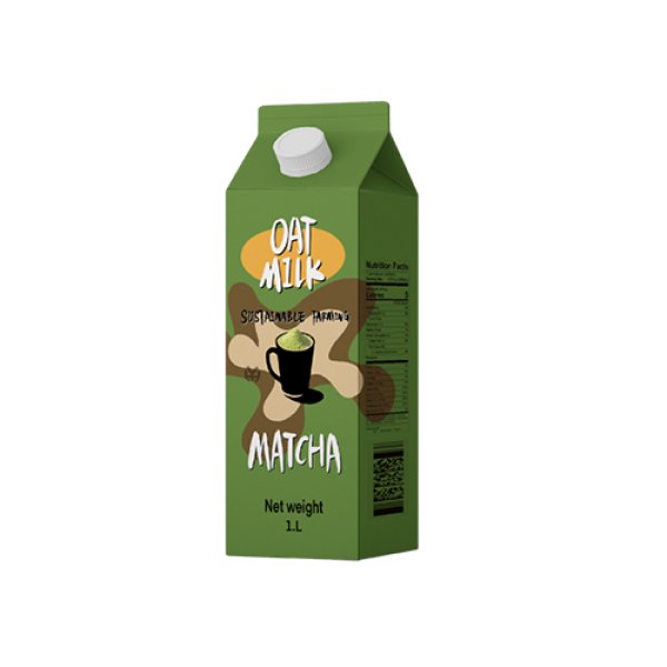 1L Gable Top Carton Matcha Oat Milk