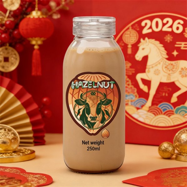 500ml Glass Bottle Hazelnut Milk (3396)