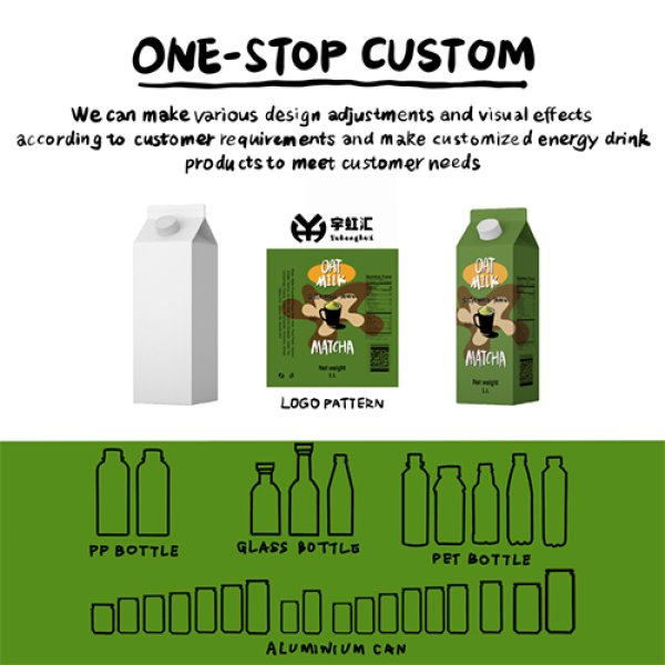 1L Gable Top Carton Matcha Oat Milk (3340)
