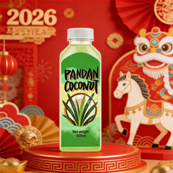 500ml PET Bottle Pandan Coconut Blended Milk (3453)