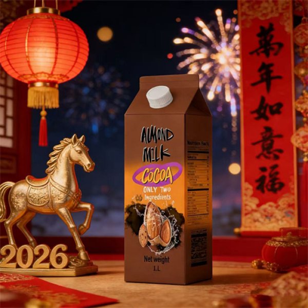 1L Gable Top Carton Cocoa Almond Milk (3369)