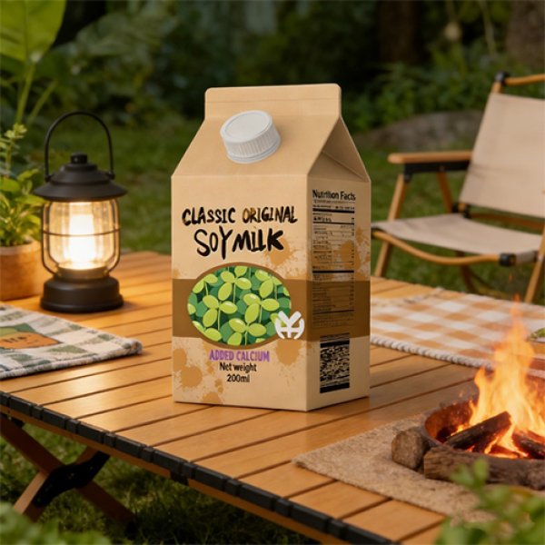 200ml Gable Top Carton Original Calcium Fortified Soy Milk (3329)