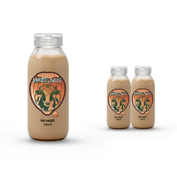 500ml Glass Bottle Hazelnut Milk (3387)