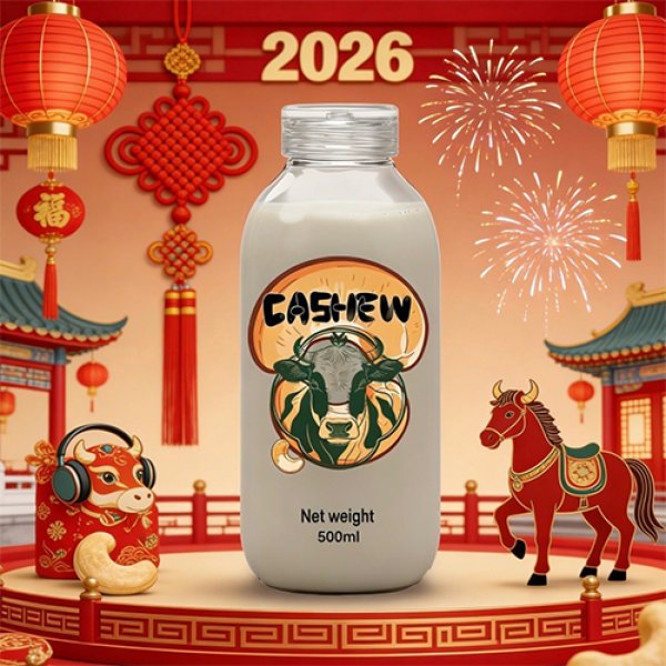 500ml Glass Bottle Cashew Milk (3410)