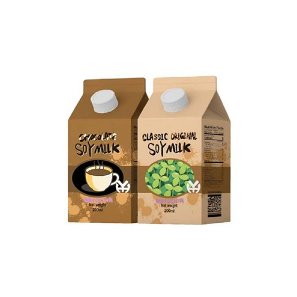 200ml Gable Top Carton Chocolate Calcium Fortified Soy Milk (3325)