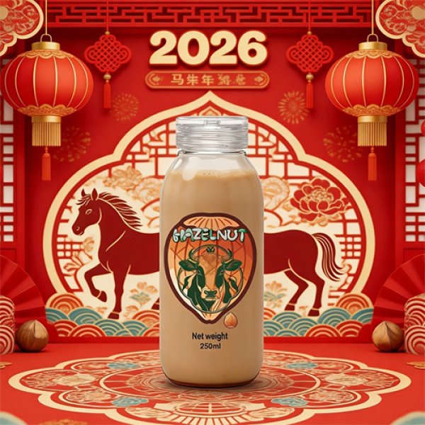 500ml Glass Bottle Hazelnut Milk (3393)