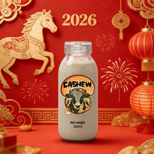 500ml Glass Bottle Cashew Milk (3411)