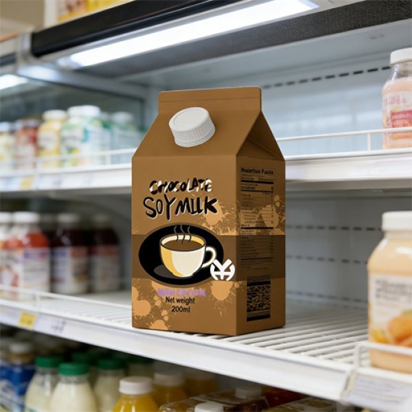 200ml Gable Top Carton Chocolate Calcium Fortified Soy Milk (3323)