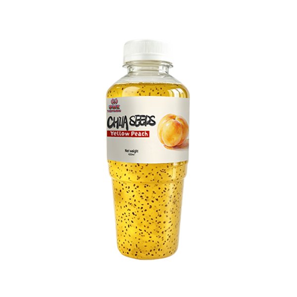 420ml PET Yellow Peach Chia Seed Juice