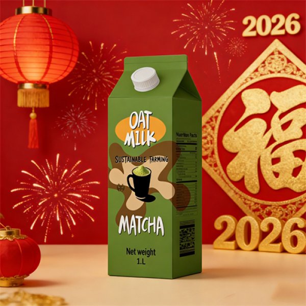1L Gable Top Carton Matcha Oat Milk (3335)
