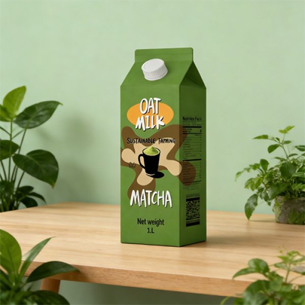 1L Gable Top Carton Matcha Oat Milk (3339)