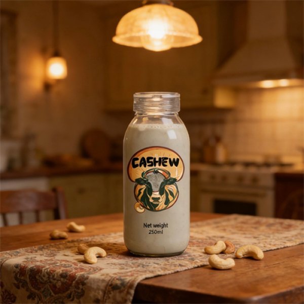 500ml Glass Bottle Cashew Milk (3406)