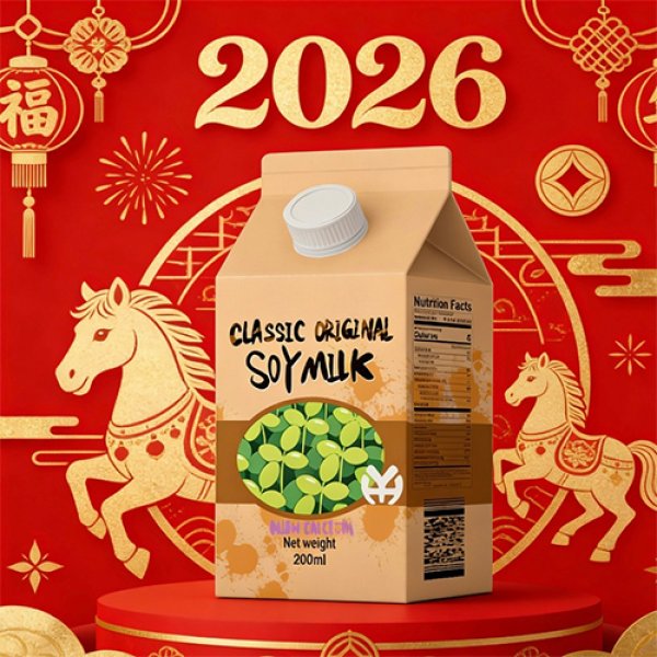 200ml Gable Top Carton Original Calcium Fortified Soy Milk (3327)
