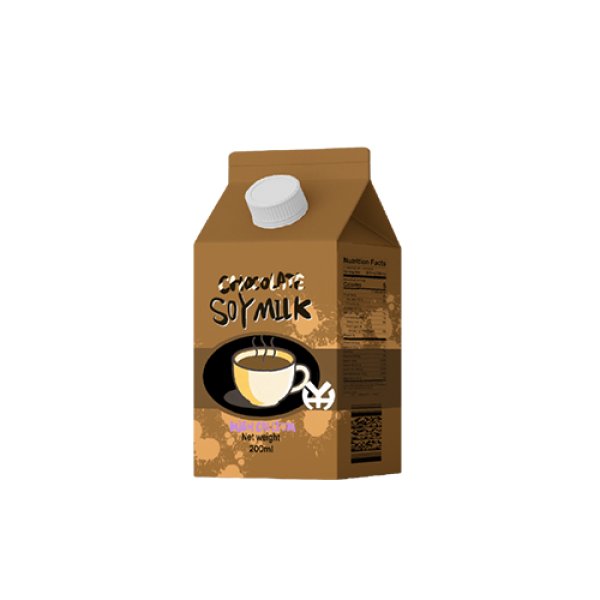 200ml Gable Top Carton Chocolate Calcium Fortified Soy Milk