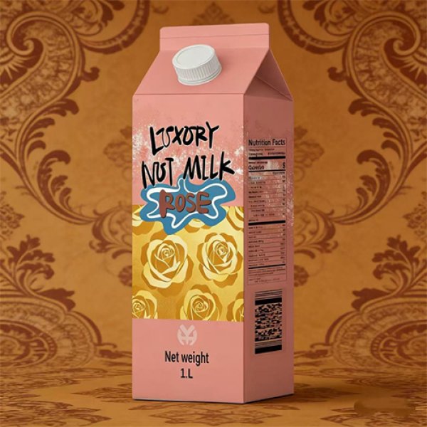 1L Gable Top Carton Rose Nut Milk (3315)