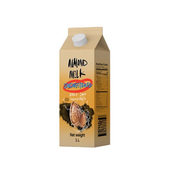 1L Gable Top Carton Unsweetened Cocoa Almond Milk (3360)